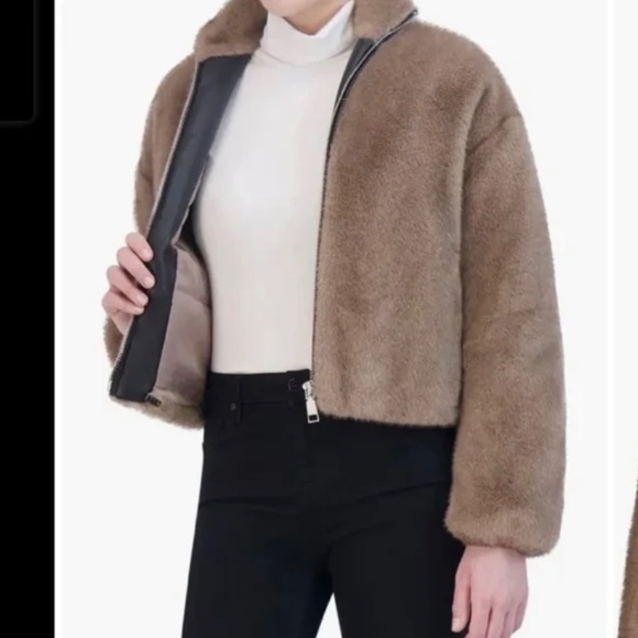 Rebecca Minkoff Faux Fur Coat - Picture 3 of 7